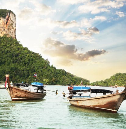 Thailand Boote im Meer