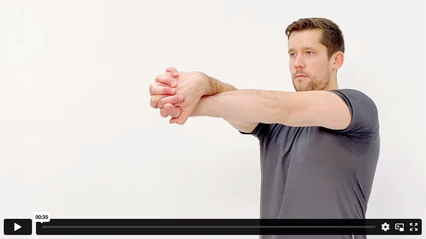 Video: Dehnung obere Rücken- und hintere Schultermuskulatur
