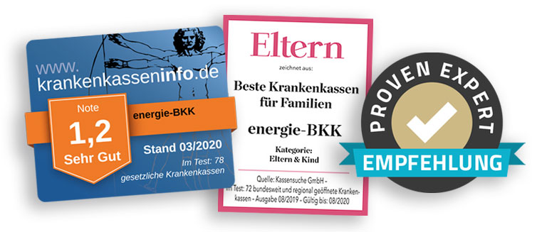 Siegel 2019 krankenkasseninfo.de und provenexpert