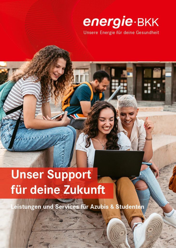 Deckblatt Leistungsbroschüre für junge Leute