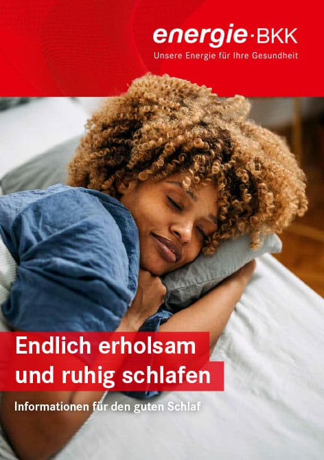 Deckblatt Broschüre Erholsamer Schlaf