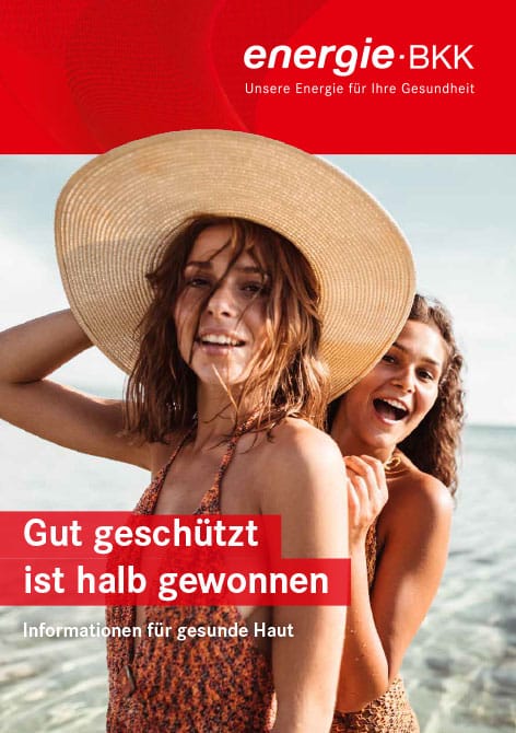 Deckblatt Broschüre Tipps für gesunde Haut