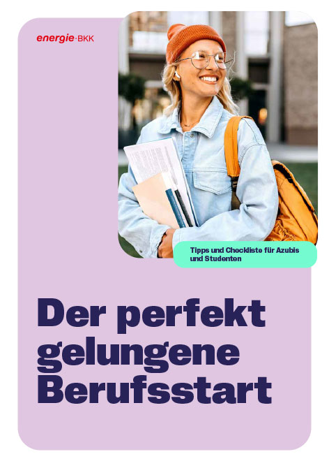 Bild zeigt das Titelbild für die Azubi-Broschüre Der perfekte Berufsstart