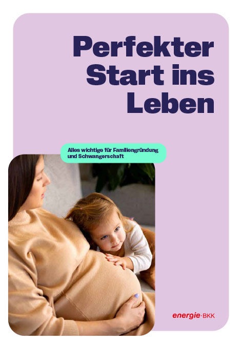 Das Bild zeigt das Titelbild für die Broschüre Familienleistungen