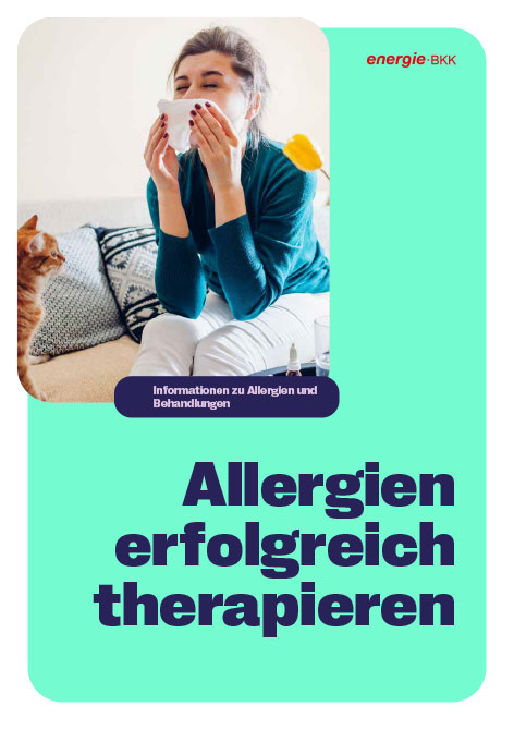 Bild zeigt das Titelbild für die Broschüre Allergien