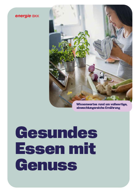 Bild zeigt das Titelbild für die Broschüre Ernährungstipps