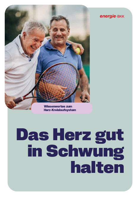 Das Bild zeigt das Titelbild für die Broschüre Herz-Kreislauf-System