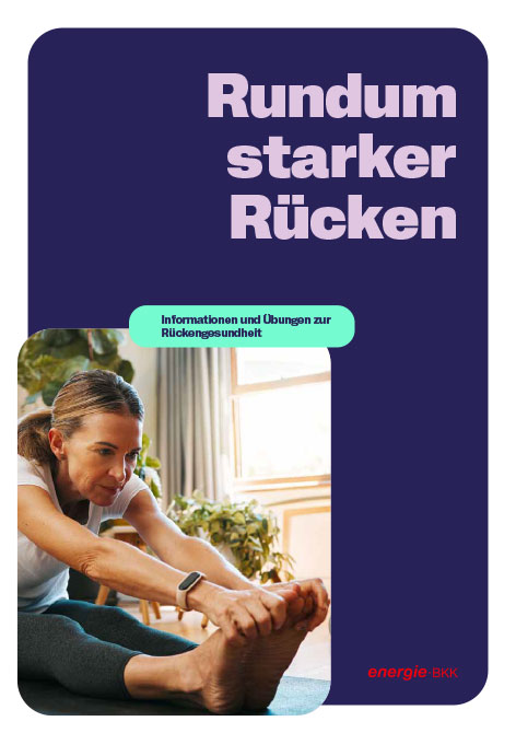 Bild zeigt das Titelbild für die Broschüre Rückengesundheit