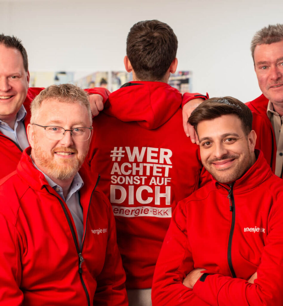Auf dem Bild sieht man das Team der Abteilung Vertrieb der energie-BKK